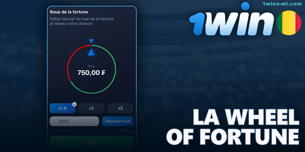 La roue de la fortune sur 1Win