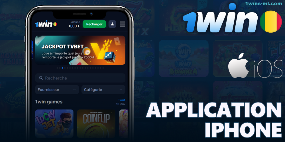 Applications de casino en ligne 1Win pour iPhone