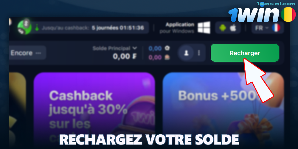 Déposer pour jouer au casino en ligne 1Win