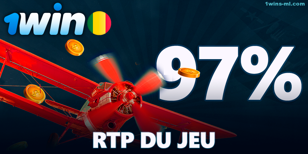 RTP élevé (97%) dans le jeu Aviator sur 1Win