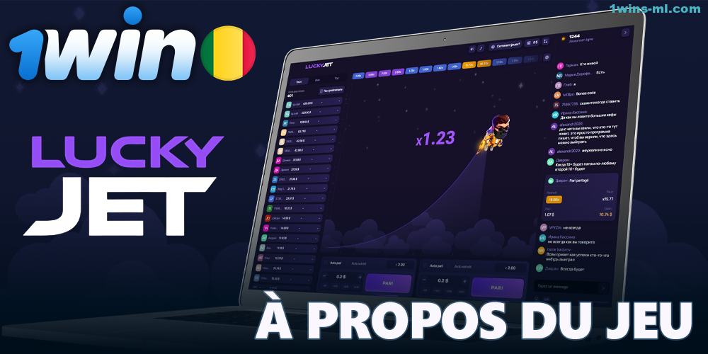 À propos du jeu Lucky Jet sur 1win au Mali