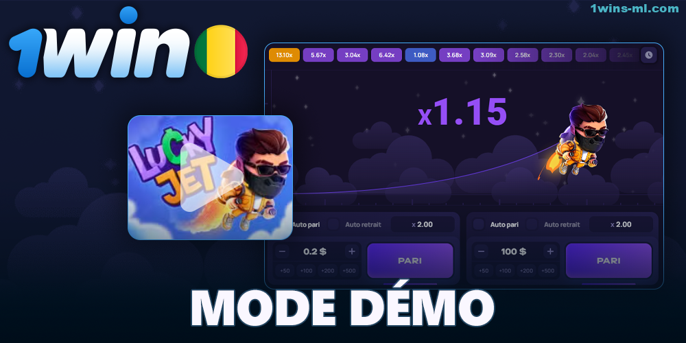 Jouez à Lucky Jet sur 1Win en mode démo