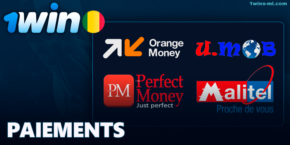 À propos des méthodes de paiement disponibles sur 1Win au Mali