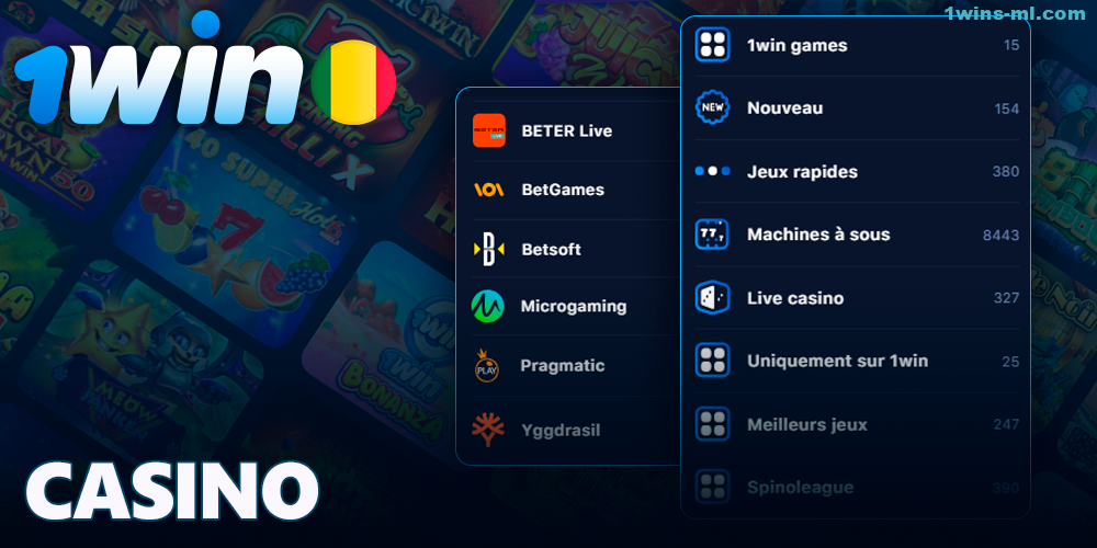 À propos des paris au casino en ligne 1Win
