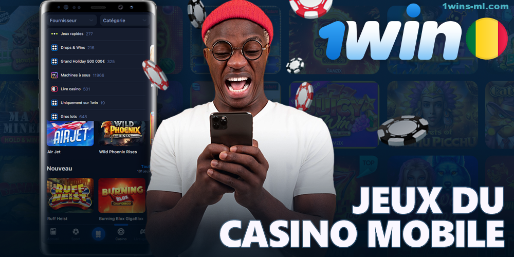 Catégories de jeux de casino dans l'application 1Win