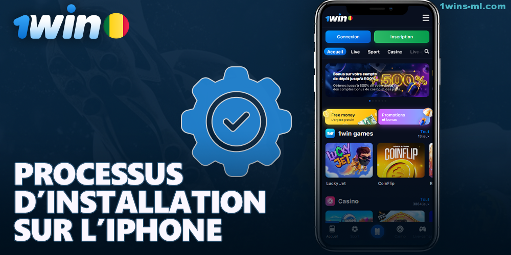 Le processus d'installation de l'application 1Win sur l'iPhone